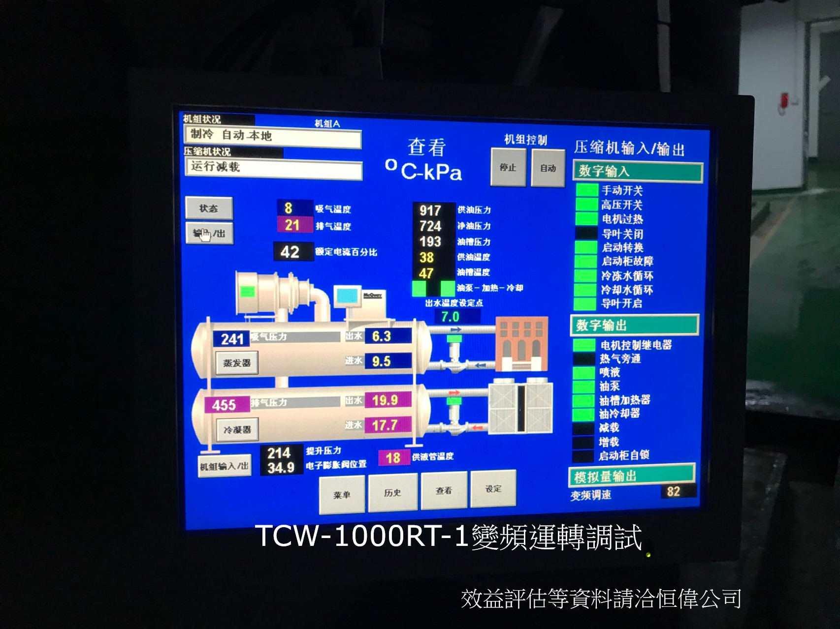 TCW 1000RT定頻變頻更改案例